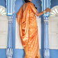 Janasya Yellow Chanderi Silk Woven Geometric Chanderi Silk Saree | Swadesiicart