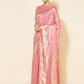 Janasya Light Pink Chanderi Silk Floral Woven Design Saree | Swadesiicart