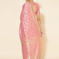 Janasya Light Pink Chanderi Silk Floral Woven Design Saree | Swadesiicart
