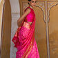 Janasya Fushia Pink Paithani Silk Woven Ethnic Motifs Paithani Silk Saree | Swadesiicart