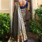 Janasya Navy Blue Paithani Silk Woven Ethnic Motifs Paithani Silk Saree | Swadesiicart