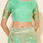 Janasya Green Chanderi Silk Floral Woven Design Saree | Swadesiicart