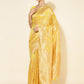 Janasya Yellow Chanderi Silk Floral Woven Design Saree | Swadesiicart