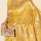 Janasya Yellow Chanderi Silk Floral Woven Design Saree | Swadesiicart