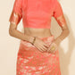 Janasya Peach Chanderi Silk Floral Woven Design Saree | Swadesiicart