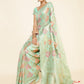 Janasya Sea Green Chanderi Silk Ethnic Motifs Woven Design Saree | Swadesiicart