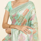 Janasya Sea Green Chanderi Silk Ethnic Motifs Woven Design Saree | Swadesiicart