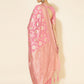 Janasya Pink Chanderi Silk Floral Woven Design Saree | Swadesiicart