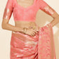 Janasya Peach Chanderi Silk Floral Woven Design Saree | Swadesiicart