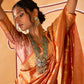 Janasya Yellow Organza Woven Ethnic Motifs Kanjeevaram Saree | Swadesiicart