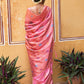 Janasya Light Pink Chanderi Silk Woven Jaal Motif Woven Design Saree | Swadesiicart