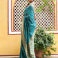 Janasya Teal Green Banarasi Silk Woven Ethnic Motifs Woven Design Saree | Swadesiicart
