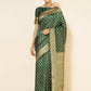 Janasya Green Banarasi Silk Ethnic Motifs Woven Design Saree | Swadesiicart