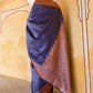 Janasya Navy Blue Banarasi Silk Ethnic Motifs Woven Design Saree | Swadesiicart