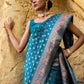 Janasya Green Banarasi Silk Ethnic Motifs Woven Design Saree | Swadesiicart