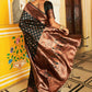 Janasya Black Banarasi Silk Ethnic Motifs Woven Design Saree | Swadesiicart