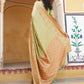 Janasya Pista Green Silk Blend Woven Polka Woven Design Saree | Swadesiicart