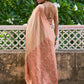 Janasya Beige Chanderi Silk Ethnic Motifs Woven Design Saree | Swadesiicart