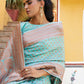 Janasya Sea Green Chanderi Silk Ethnic Motifs Woven Design Saree | Swadesiicart
