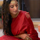 Janasya Red Kanjeevaram Silk Floral Motif Kanjeevaram Silk Saree | Swadesiicart
