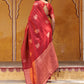 Janasya Red Kanjeevaram Silk Floral Motif Kanjeevaram Silk Saree | Swadesiicart