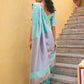 Janasya Sea Green Kanjeevaram Silk Woven Ethnic Motifs Kanjeevaram Silk Saree | Swadesiicart