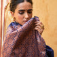 Janasya Navy Blue Kanjeevaram Silk Geometric Design Kanjeevaram Silk Saree | Swadesiicart