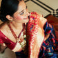 Janasya Navy Blue Cotton Silk Woven Ethnic Motifs Patola Saree | Swadesiicart