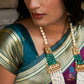 Janasya Wine Cotton Silk Woven Ethnic Motifs Patola Saree | Swadesiicart