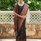 Janasya Black Banarasi Silk Woven Floral Design Banarasi Silk Saree | Swadesiicart
