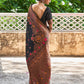 Janasya Black Banarasi Silk Woven Floral Design Banarasi Silk Saree | Swadesiicart