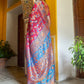 Janasya Pink Chanderi Silk Pashmina Woven Design Saree | Swadesiicart