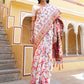 Janasya White Chanderi Silk Pashmina Woven Design Saree | Swadesiicart