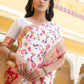 Janasya White Chanderi Silk Pashmina Woven Design Saree | Swadesiicart