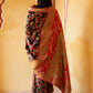 Janasya Black Chanderi Silk Pashmina Woven Design Saree | Swadesiicart
