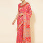 Janasya Pink Chanderi Silk Pashmina Woven Design Saree | Swadesiicart