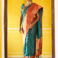 Janasya Green Silk Blend Woven Ethnic Motifs Woven Design Saree | Swadesiicart