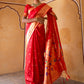 Janasya Red Paithani Silk Ethnic Motifs Paithani Silk Saree | Swadesiicart