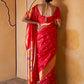 Janasya Red Paithani Silk Ethnic Motifs Paithani Silk Saree | Swadesiicart