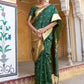 Janasya Green Paithani Silk Ethnic Motifs Paithani Silk Saree | Swadesiicart
