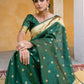 Janasya Green Paithani Silk Ethnic Motifs Paithani Silk Saree | Swadesiicart