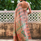 Janasya Beige Cotton Silk Pashmina Woven Design Saree | Swadesiicart