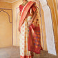 Janasya Beige Cotton Silk Woven Design Patola Saree | Swadesiicart