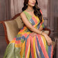 Janasya Multicolor Cotton Striped Woven Saree | Swadesiicart