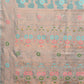 Janasya Light Blue Cotton Linen Floral Woven Saree | Swadesiicart
