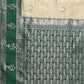 Janasya Beige Silk Blend Checked Jacquard Border Saree | Swadesiicart