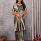 Janasya Olive Silk Blend Ethnic Motifs Banarasi Saree | Swadesiicart