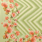 Janasya Light Green Georgette Floral Printed Saree | Swadesiicart