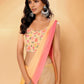Janasya Multicolor Georgette Ombre Printed Saree | Swadesiicart