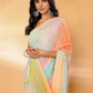 Janasya Multicolor Georgette Ombre Printed Saree | Swadesiicart